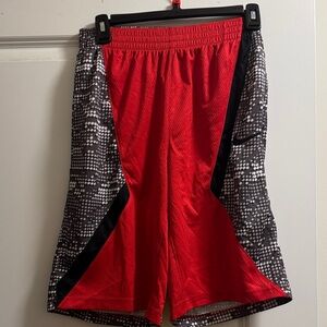 Nike Red and Gray youth Athletic Shorts